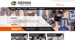 Desktop Screenshot of geminimachining.com